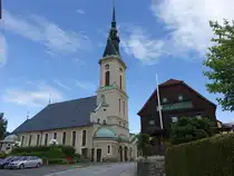 Gro�postwitz, evangelische Kirche, neobarocke Saalkirche, erbaut 1893 nach Pl�nen von Theodor Quentin (06.06.2025)