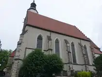 Kamenz, evangelische Stadtkirche St. Marien, erbaut von 1275 bis 1479, sp�tgotische Hallenkirche (07.06.2025)