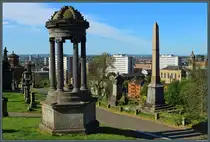 Prunkvolle Gr�ber und Mausoleen in der Necropolis von Glasgow. (06.05.2025)
