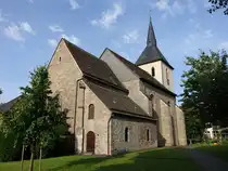 Borgholz, Pfarrkirche Maria Verk�ndigung, erbaut von 1702 bis 1706 (14.06.2025)