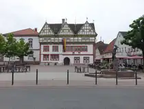 Blomberg, Rathaus am Marktplatz, erbaut 1587 von Baumeister Hans Rade (15.06.2025)