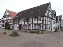 Blomberg, Fachwerkh�user in der Stra�e im seligen Winkel (15.06.2025)