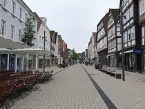 Detmold, Fachwerkh�user und Gesch�fte in der Bruchstra�e (15.06.2025)