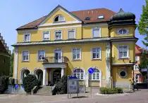 Donaueschingen, das ehemalige Gasthaus  Adler , seit 1675, nach Br�nden neu errichtet 1908, nach verschiedenen Nutzungen seit 1994 Rathaus II, Aug.2025