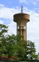 Baltzenheim im Elsa�, der Wasserturm au�erhalb des Ortes, Aug.2025