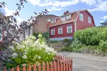 Besv�rvsgatan in Oskarshamn (Sm�land, Schweden). Aufnahme: 23. August 2025.