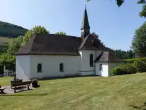 Kickenbach, Pfarrkirche St. Hubertus, erbaut 1712 (21.06.2025)