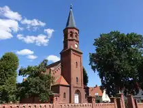 Damelang, evangelische Kirche, neoromanische Saalkirche aus dem Jahr 1882 (04.07.2025)