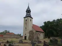 Ziepel, evangelische St. Markus Kirche, erbaut bis 1677 (05.07.2025)