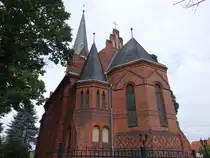 Parchau, evangelische Kirche, erbaut von 1896 bis 1897 nach Pl�nen des Magdeburger Stadtbauinspektors Emil Jaehn (06.07.2025)