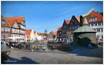 Blick auf den historischen Hafen der alten Hansestadt Stade, flankiert von unz�hligen Stra�encaf�s, l�dt er zu einem Besuch ein.  Ende September 2025