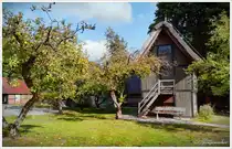 Treppenspeicher auf dem Heimathausgel�nde Rotenburg/W�mme. Tragende Apfelb�ume im Vordergrund. Oktober 2025