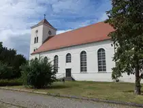 Friesack, evangelische Kirche, erbaut von 1949 bis 1955 (08.07.2025)