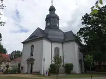 Neustadt / Dosse, evangelische Stadtkirche, barocker Zentralbau erbaut von 1673 bis 1696 (08.07.2025)