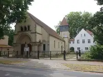 Neustadt / Dosse, kath. Herz Jesu Kirche, Saalkirche erbaut 1906 durch Arnold G�ldenpfennig (08.07.2025)