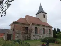 Grobleben, evangelische Kirche, erbaut im 13. Jahrhundert (09.07.2025)