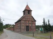 K�ckte, evangelische Gutskapelle, Fachwerkbau erbaut 1730 (09.07.2025)