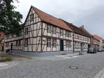 Stendal, Fachwerkh�user in der Winkelmannstra�e (09.07.2025)
