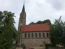 Glindow, evangelische Kirche, erbaut von 1852 bis 1853 nach Pl�nen von August St�ler (10.07.2025)