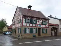 Meddersheim, Fachwerkrathaus, erbaut um 1600, Dachreiter von 1719 (26.07.2025)