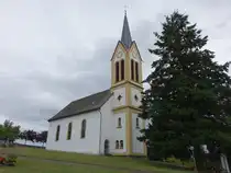 Biebern, evangelische Kirche, barocker Saalbau, erbaut 1769 (27.07.2025)
