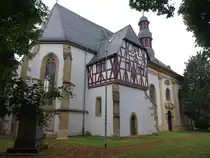 M�nsterappel, sp�tgotische evangelische Klosterkirche, erbaut 1492, sp�tbarockes Langhaus erbaut 1730 (27.07.2025)