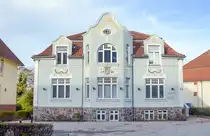 Jugendstilgeb�ude in der Kongevej 64 in S�nderborg (deutsch Sonderburg). Das Geb�ude stammt aus dem Jahr 1906, als das Gebiet Nordschleswig – in dem S�nderborg liegt – deutsch war. Im Jahr 1920 fiel das Gebiet nach einer Volksabstimmung an D�nemark. Aufnahme: 31. Oktober 2025.