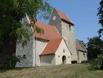 Groppendorf, evangelische St. Marien Kirche, erbaut im 13. Jahrhundert (09.08.2025)