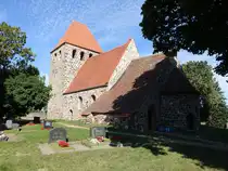 Buchholz, evangelische Kirche, romanische Feldsteinkirche, erbaut 1140 (12.08.2025)