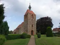 D�llnitz, evangelische Kirche, Feldsteinkirche erbaut um 1200 (12.08.2025)