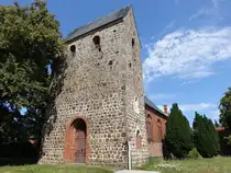 K�nnigde, evangelische Kirche, erbaut um 1150, Kirchenschiff erbaut 1896 (12.08.2025)