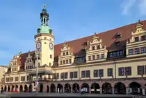 Altes Rathaus von Leipzig, gelegen am Markt, entstanden w�hrend der Renaissance und heute Ausstellungsort des Stadtgeschichtlichen Museums.

🕓 20.1.2025 | 13:38 Uhr