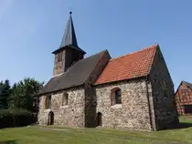 Gross Gischau, evangelische Kirche, sp�tromanische Feldsteinkirche aus dem 13. Jahrhundert (14.08.2025)