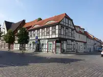 Salzwedel, Fachwerkh�user in der Wollweberstra�e (14.08.2025)