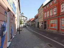 Salzwedel, Fachwerkh�user in der Burgstra�e (14.08.2025)