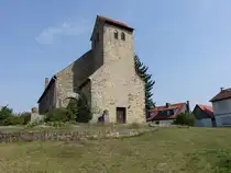 Alleringersleben, evangelische St. Ludgeri Kirche, erbaut 1719 (15.08.2025)