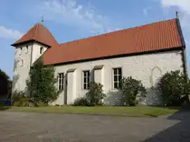 Bahrsdorf, evangelische St. Stephanus Kirche, erbaut im 15. Jahrhundert (15.08.2025)