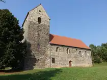 Schwanefeld, evangelische St. Nicolai Kirche, erbaut im 11. Jahrhundert (15.08.2025)