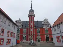 Helmstedt, Juleum Novum, mehrgeschossiges H�rsaal- und Bibliotheksgeb�ude der ehemaligen Universit�t, erbaut von 1592 bis 1612 im Baustil der Weserrenaissance (16.08.2025)