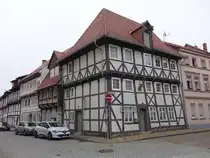Helmstedt, Fachwerkh�user in der Georgienstra�e (16.08.2025)