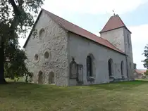 S�llingen, evangelische St. Nikolai Kirche, Langhaus und Langhaus romanisch, erweitert 1516 (16.08.2025)