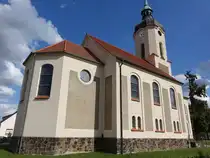 Nauwalde, evangelische Kirche, erbaut 1905 durch den Architekten Paul Lange (06.09.2025)