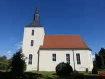 Stehla, evangelische Kirche, Saalkirche erbaut 1716 (07.09.2025)