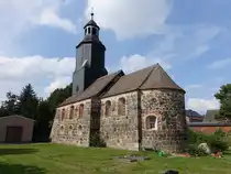Kaltenborn, evangelische Kirche, Feldsteinkirche erbaut im 13. Jahrhundert (09.09.2025)