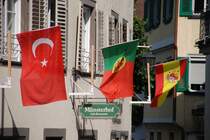 KONSTANZ (Landkreis Konstanz), 03.09.2008, H�userfront auf dem M�nsterplatz