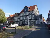 Wolfenb�ttel, Fachwerkh�user am Michael Praetorius Platz (11.09.2025)