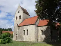 Kneitlingen, evangelische St. Nicolai Kirche, erbaut ab 1141 durch Tempelritter (12.09.2025)