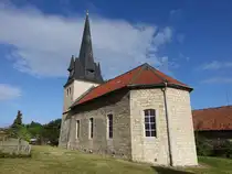 M�nchevahlberg, evangelische St. Nikolaus Kirche, Kirchturm erbaut 1740 (12.09.2025)