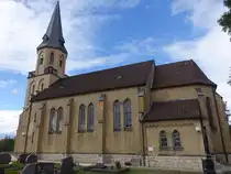 H�nnersum, kath. St. Bernward Kirche, erbaut von 1865 bis 1866 (13.09.2025)
