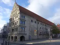 Braunschweig, Gewandhaus am Altstadtmarkt, erbaut 1303, Fassade erbaut von 1588 bis 1592 (14.09.2025)